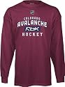 Colorado Avalanche -Burgundy- Center Ice RBK Practice Long Sleeve T-Shirt