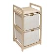 Hamper 2-Drawer Storage Unit - Natural