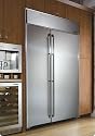 Dacor Epicure Series EF48BNDBSS 48" Built-in Side-by-Side Refrigerator with Adjustable Door Stop and Wheels: Stainless Steel