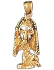Dazzlers Solid 14k Gold Chihuaha Dog Charm Pendant Available in three colors from jewelsberry (weights: 3.8 grams only)