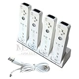 Wii Quad Re Charge Station with 4 Batteries