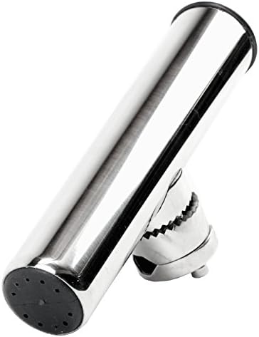 8 Pack Stainless Steel 360 Degree Clamp On Fishing Pole Rod Holder Fits 7/8"-1"