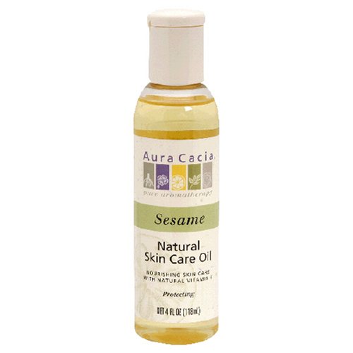 Best Price Aura Cacia Natural Skin Care Oil, Sesame, 4-Ounces (Pack of 6)