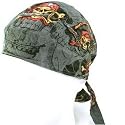 New Pirate Skulls Fitted Do Doo Du Rag Bandana Head Scarf Medium