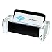 Wedo 0604401 Visitenkartenhalter Acryl glasklar schwarz Exclusiv