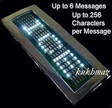 LED Light Up Scrolling White Light Up Text Buckle