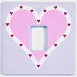 Queen of Hearts Lilac Light Switch Cover