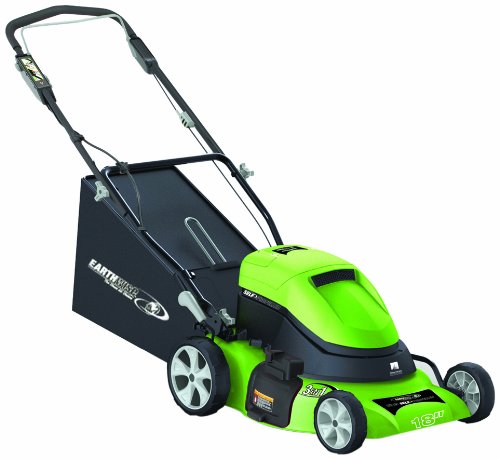 Earthwise 60318 Cordless Self-Propelled Electric Lawnmower, 18-Inch