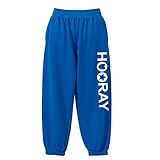 HOORAY(フーレイ) パンツ ダンス 衣装 ヒップホップ ハートスタースウェットスウェットパンツ 130 ブルー
