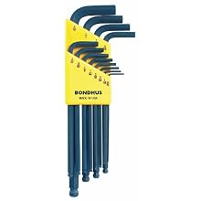 Bondhus 10936 set of 12 Balldriver« L-wrenches, sizes .050-5/16-Inch