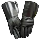 Leather Motorcycle Gauntlet Glove - LeatherBull(Free U.S. Shipping)