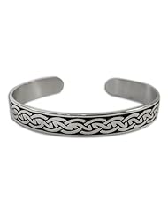 Sterling Silver Celtic Protective Knot 2 Bracelet. Made in USA.