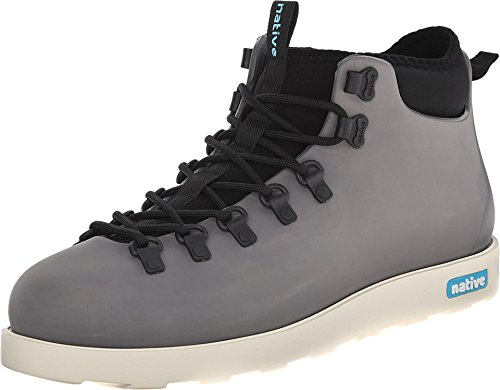 Native Shoes Unisex Fitzsimmons Dublin Grey/Bone White Boot Men's 4, Women's 6 Medium