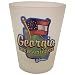 Georgia Shot Glass 2.25H X 2" W Frosted Map/Flag Case Pack 96