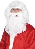 Just For Fun Santa Claus Beard and Wig Set (deluxe, boxed) - White