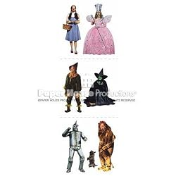Wizard of Oz Stickers on Long Sheet 6 Small Characters