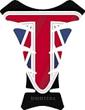 Orbital Tank Pad - Racing - Union Jack - Carbon Fiber/Red/Blue 1414