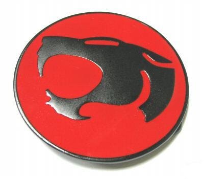 THUNDERCATS ORIGINAL CHROME BELT BUCKLE WITH BONUS LEATHER BELT