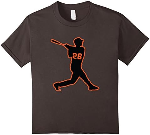 Kids Buster Posey T Shirt Giants MVP Jersey Posey Shirt 10 Asphalt