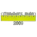 Teachers Rule Ornament - Yellow (3")
