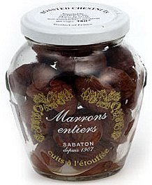 Roasted Chestnuts - Marrons Entiers - 6.4 oz 180 gr by Sabaton, France. by Apilcina