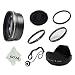 Essential Kit for CANON PowerShot (SX1 SX10 SX20) IS - Includes: 2.0X Telephoto High Definition Lens + Lens Adapter + UV and Polarizer Filter + Tulip Flower Lens Hood + Center Pinch Lens Cap (w/ Cap Keeper) + Premium Goja Microfiber Cleaning Cloth