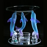Glass Triple Dolphin Oil Burner