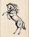 Rubber Stamp With Wood Handle, Classics Rearing Stallion