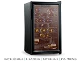 Baumatic Electronic Wine Cooler Black Door Frame Bwe41bl