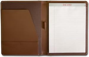 Chocolate Brown Leather Standard Padfolio