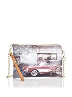 Y NOT ? Clutch (Gris / Beige)