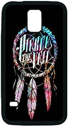 Rubber S5 Black Case, Unique Pierce the Veil Dream Catcher Personalized Custom Fashion Samsung Galaxy S5 i9600 Case Silicone Cover By Perezoom Design
