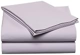 Elegance Linens 250-Thread-Count Twin Extra-Long Sheet Set, Lilac