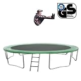 Trampolin Ø 430 cm mit Leiter, grün, TÜV bis 200 kg