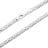 925 Silberkette: K�nigskette Silber 4,5mm breit - L�nge frei w�hlbar KK0045