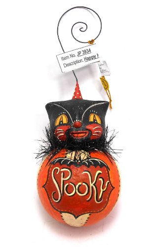 Johanna Parker Spooky Black Cat Halloween Ornament