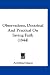 Observations, Doctrinal and Practical on Saving Faith (1844)