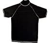 Adult XL Black Rash vest / UV Sun Guard (with long neck). External Stitching For Superior Comfort. Use with or without a wetsuit.