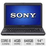 Sony VAIO VPCEG34FX/B 14-Inch Laptop (Black)