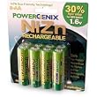 PowerGenix 8 Pack AA 1.6v 2500 mWh NiZn ZiNc High Voltage Rechargeable Batteries
