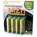 PowerGenix 8 Pack AA 1.6v 2500 mWh NiZn ZiNc High Voltage Rechargeable Batteries