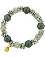 Sterling Silver Black Pearl Bangle