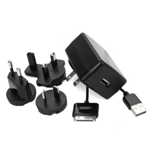 Childrens Toyshop  Electronics : Griffin PowerBlock Travel International World Tour USB Power Adapter/Charger for Apple iPod (Black)