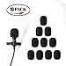 Morfone 10 Pack Lavalier Microphone Windscreen Foam Cover Headset Lapel Mic Mini Windscreen Cover
