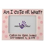 Personalized Cute or What Frame - Pink