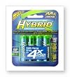 Rayovac Rechargeable Hybrid NiMH Batteries, AA-size, 4-count Carded Pack (Pack of 2)