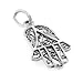 Sterling Silver Filigree Hamsa - Hand of Fatima Charm Pendant