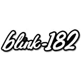 Blink-182 band logo car bumper sticker decal 5" x 3"