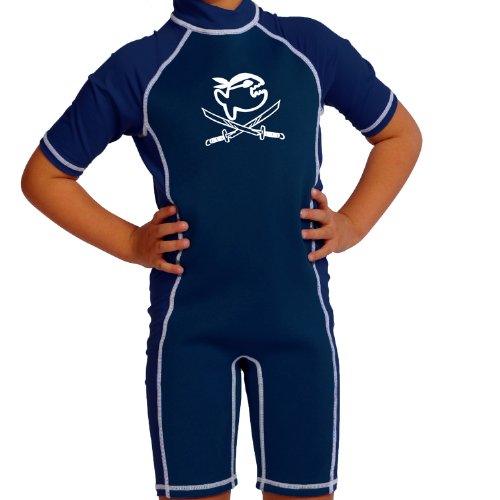 iQ-Company Kinder UV-Anzug Thermo Shortie Jolly Fish, 2480_navy, 104, 688315_2480_104