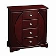 "Simone" Mele & Co. Mahogany Finish Jewelry Box